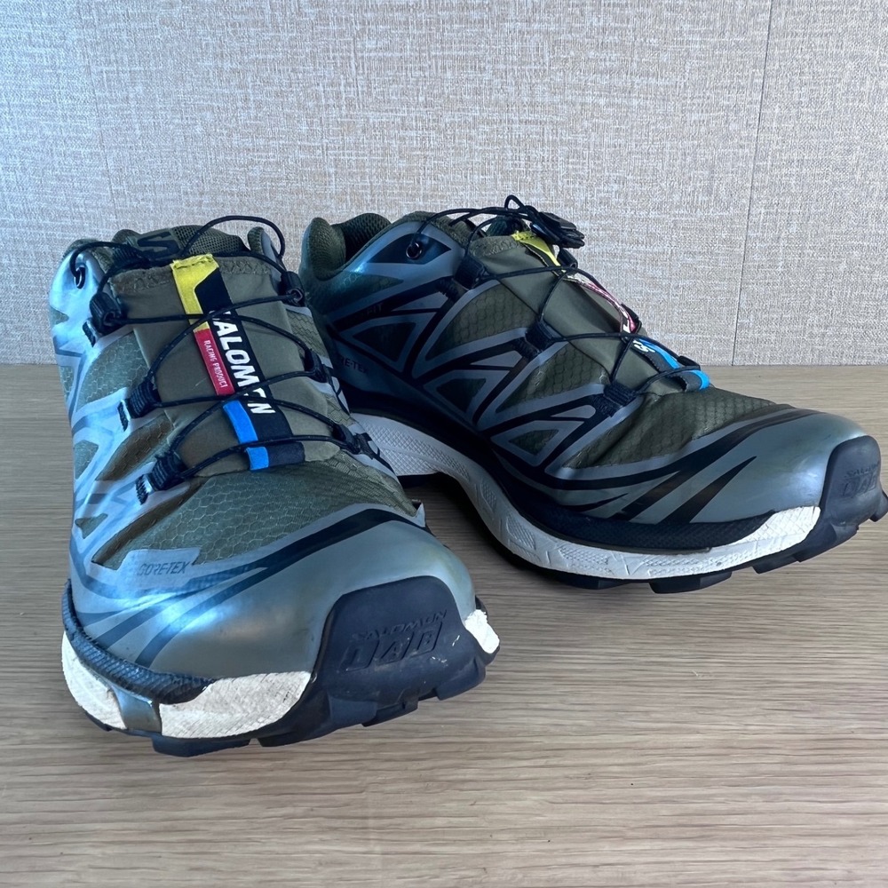 Salomon XT-6 GTX Gore-Tex Men's 8.5 Olive Trail Running Shoes - Picture 13 of 13